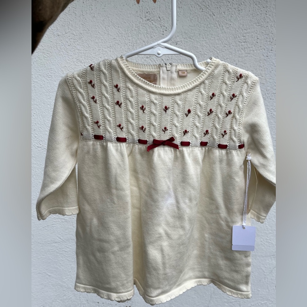 Cream + Rose Infant Sweater Dress